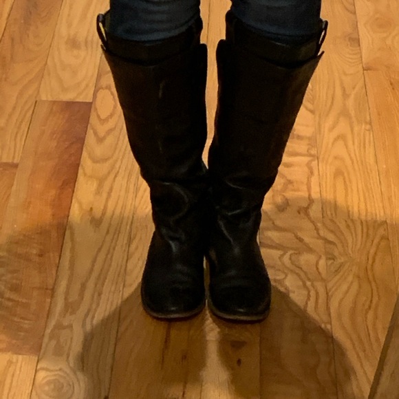 Frye Paige Tall Riding Boots in Black EUC - size 8 - Picture 7 of 7